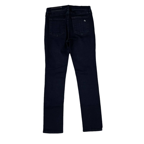 Rag & Bone Capri Denim Jeans in Coal Black 26 - Picture 4 of 8